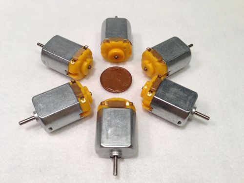 6 pieces 130 DC Hobby Mini Motor 12500 RPM 6V with Varistor for Digital Products