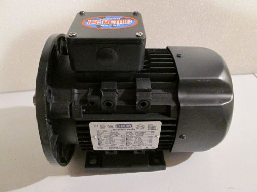 Leeson IEC Metric Motor 192064.00, 1.5HP, 3425RPM, 3PH, 19mm Shaft