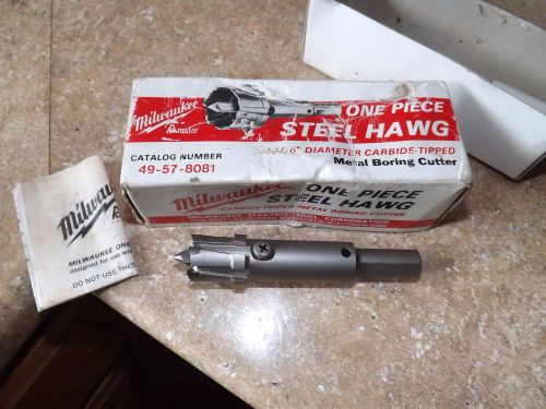 Milwaukee one piece steel hawg 13/16 carbide tip 49-57-8081 for sale