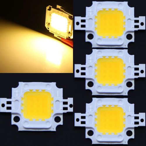 10W Warm White 5PCS Superbright LED High Power Lamp SMD Chip DIY Light Bulb New
