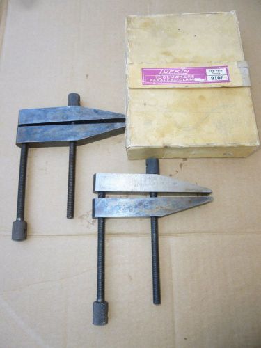 Two Lufkin Tool Model 910F 5 inch Parallel Clamps  NICE