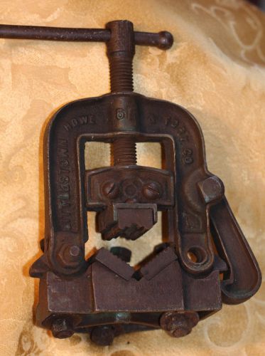 Vintage littlestown no. 51 howe &amp; fory co. pipe vise for sale