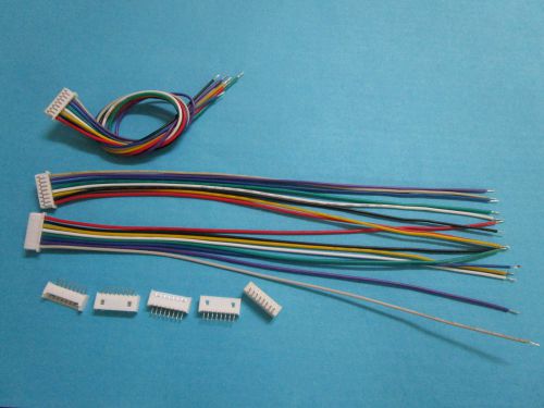 60 set 1.25mm 8 pin male + female polarized connector with 28awg 150mm leads for sale