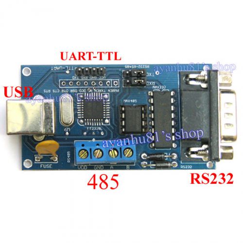 Usb a to serial rs232 db9 ttl-uart rs485 adapter converter module ch341 for win7 for sale
