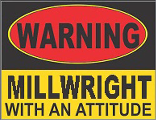 hard hat stickers hardhat stickers millwright sticker, CMW3A