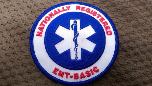 Nationally Registered NREMT EMT EMT-B EMT-Basic EMS Patch; Star of Life; Fire