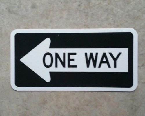 One way aluminum sign white engineer grade reflective 8&#034; x 16&#034; for sale