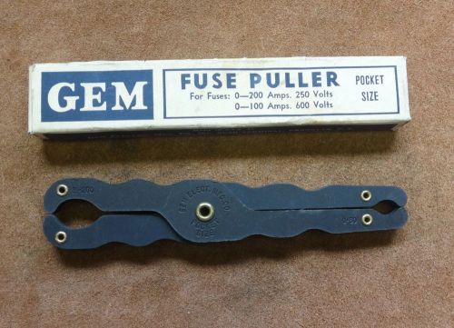 Gem mfg. co. pocket size fuse puller in excellent condition &amp; original box u.s.a for sale