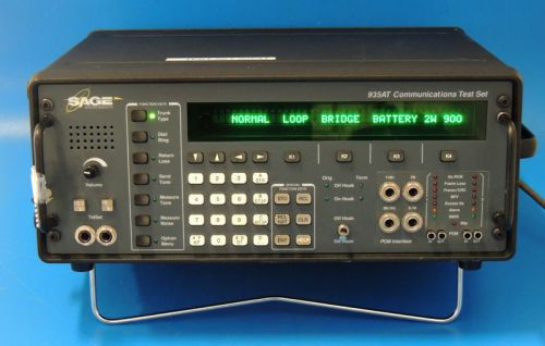 Sage Instruments 935AT Telecom Communications Voice Test Set Portable / Warranty