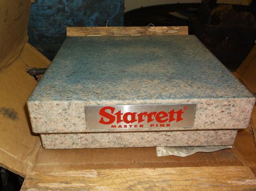 Starrett Grade A Pink Surface Plate 12&#034; X 12&#034; X 4&#034;