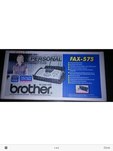 Brother FAX-575 Personal Fax, Phone, and Copier, Free Shipping, New