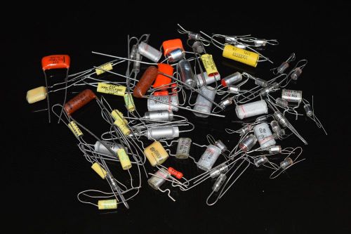 Lot of 66 Assorted New Old Stock Poly Film Capacitors NOS