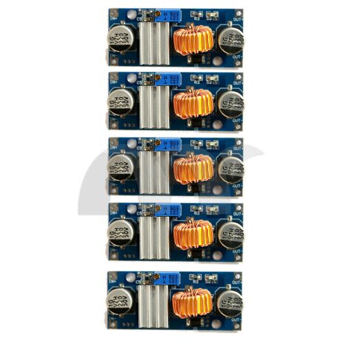 5 x power supply buck 24v 12v 9v 5v module dc 4v-38v to 1.25v-36v 5a step down for sale