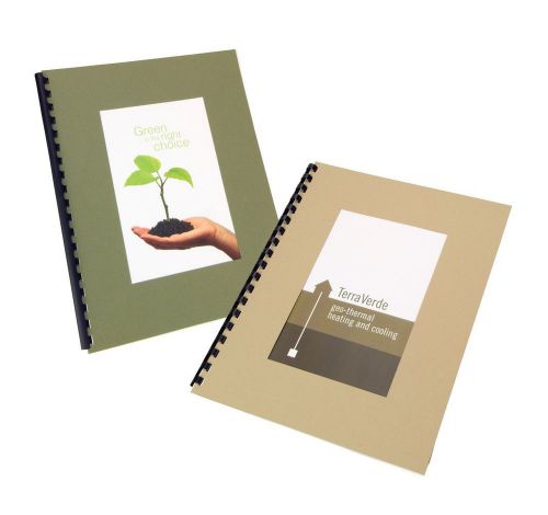 GBC Recycled Paper Presentation Covers, 8.5 x 11 in, 50/Pack (Colors May Vary)