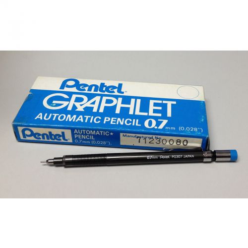 Pentel Graphlet PG307 0.7mm Mechanical Drafting Pencil Bulk Pack (12pcs) - Black