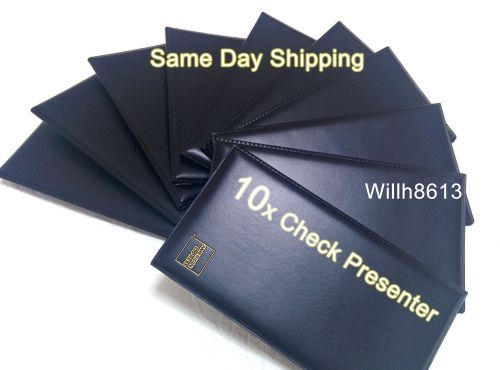 NEW 10X Black Amex Padded Guest Check Presenter Credit Card Bill Receipt Holder