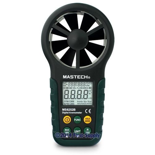 New digital anemometer wind speed meter+usb port +large lcd screen +high-quality for sale
