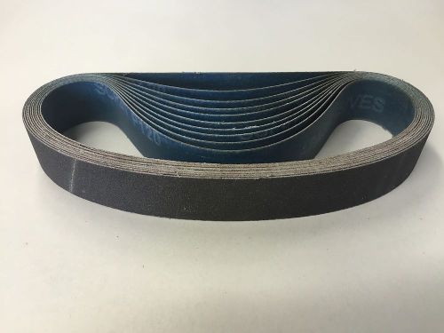 QTY:10 Silicon Carbide 1-1/8&#034; X 21&#034; 120 Grit Wet Dry Sanding Belt USA SHIPPING