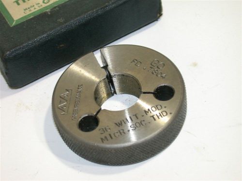 Greenfield go thread ring gage whitworth mod. .7982&#034;-36 for sale