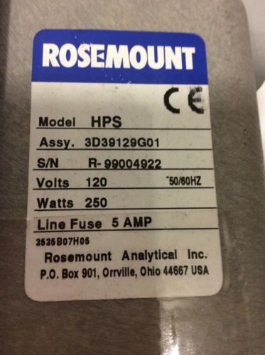 New Rosemount 3D39129G01 Model HPS Probe Control Module