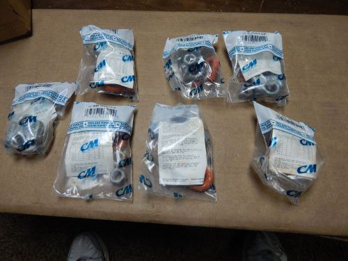 &#034;columbus-mckinnon&#034; forged 1/2&#034; wire rope clips lot of 7 pcs for sale