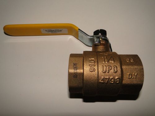 1-1/4&#034; ball valve by smith cooper brass threaded 600 wog150wsp 1728155/56 series for sale