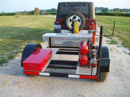 Welding trailer custom for welder generator with boxes air compressor for sale