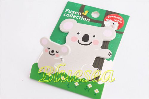 Cute koala parents and kids post it bookmark marker memo index sticky notes bid for sale