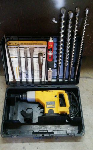 DEWALT 530 Rotary Hammer Drill (corded) with LOTS of spline bits, Indistrial
