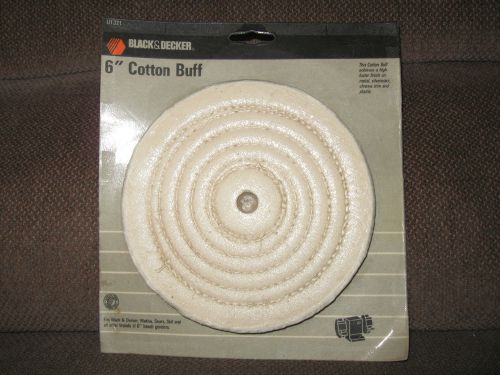 6&#034; Polishing Buffs -Buffing Wheel Cotton Black &amp; Decker