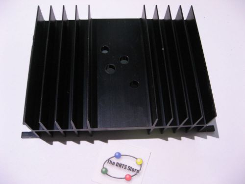 Aluminum Heat-Sink Extrusion Drilled TO-3 Black Anodize 4-3/4 x 3 x 1-1/4 LWH