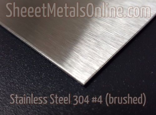 Stainless steel sheet metal 24 gauge .024&#034; 304 #4 (brushed) 48&#034; x 26&#034; for sale