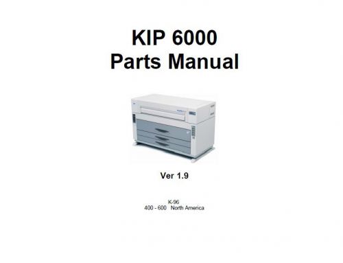 KIP 6000 Parts Manual