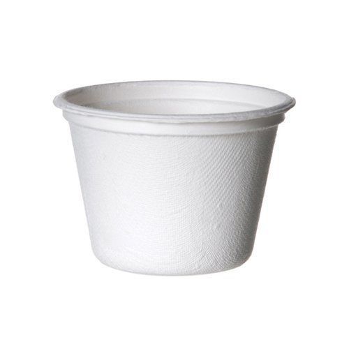 50 bagasse/sugarcane portion cups with lids - 4 oz.
