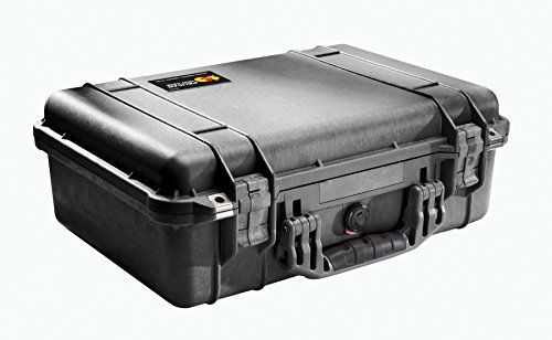 Black Tough Box Pelican Case 1500 with Foam Strong Camera New Free Shipping