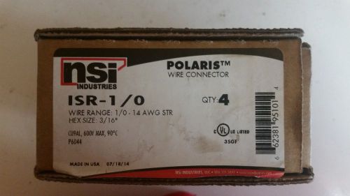 NSI Polaris ISR - 1/0 Insulated splices 4 per box, auction is for 4 connectors