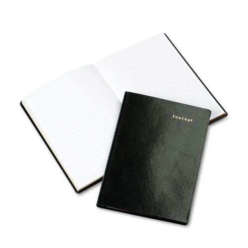 Day-Timer Bonded Leather Journal, Black, 160 Gold-Edged Pages, 5 1/2 x 7 3/4