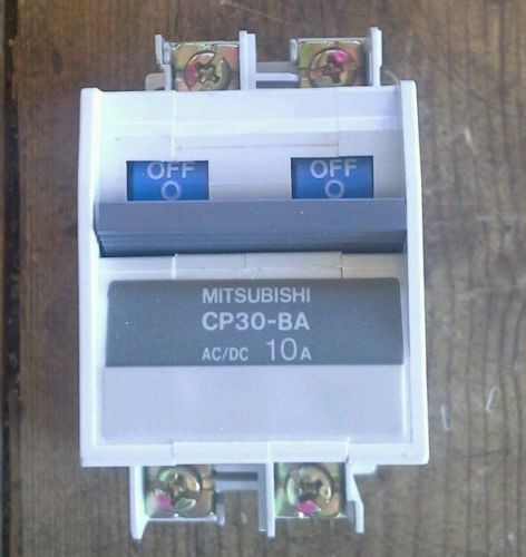 Mitsubishi Electric CP30-BA-2P-10A 2 Pole Circuit Breaker  AC/DC (Qty Available)