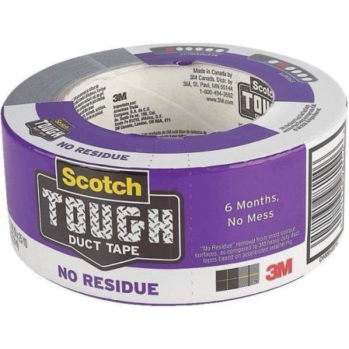 Scotch tough 3m no residue duct tape Lot of 12 full case 1.88 in by 25 yards NEW