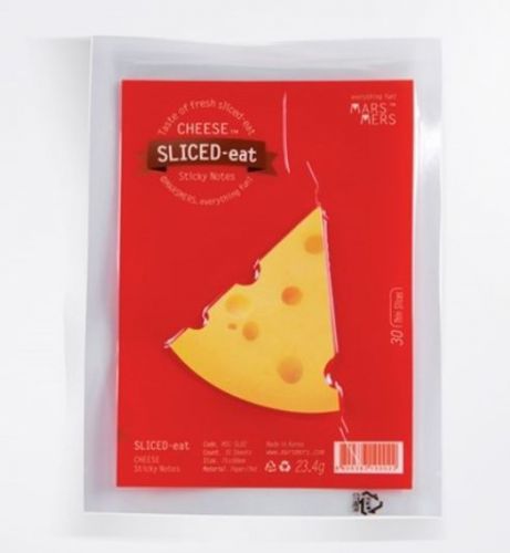 Real Cheese Shape Sticky Note Paper Memo Pad