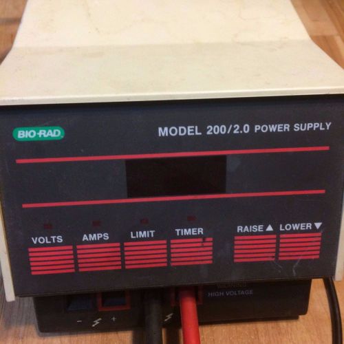 Bio-Rad Model 200/2.0 Electrophoresis Power Supply 100/120V 1200W 10A w/ 5a fuse