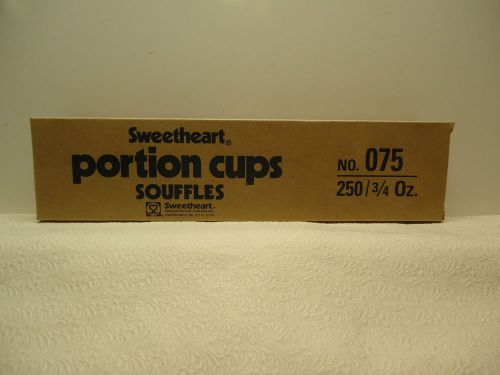 Sweetheart souffle portion cups 3/4 oz 250 count new in box for sale
