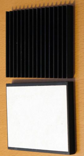 New Black Heatsink 2.5 x 2 x 0.5 inch  (lot of 20)
