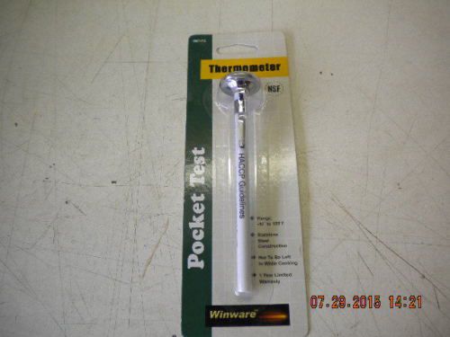 Winco TMT-P2 Dial-Type Pocket Test Thermometer With Case - -40F To 180F