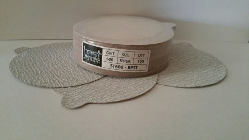 5&#034; psa high quality adhesive backed  600 grit discs (sold in packs of 100) for sale