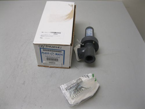 3/4&#034; plast-o-matic rvt075v-pv relief valve pvc new l21 (1937) for sale