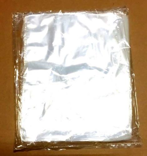 1000 10x12 1 Mil Clear Poly Lay Flat Bags Plastic Baggies Open Top Shirt