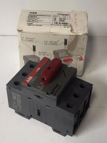 Abb ot80e3 disconnect load break switch 80 amp 80a 415v 3p new old stock for sale