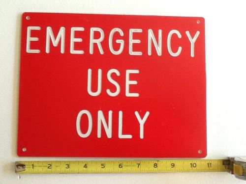 Emergency use only sign 8.4x11&#034; post for safety &amp; security in business workplace for sale