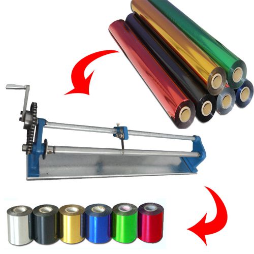26&#034; foil paper cutter slitter hot foil stamping roll cutting machine core 0.9&#034; for sale